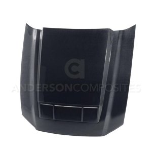 Ford Shelby GT500 Hood - Anderson Composites - Ram Air Type-CR Carbon Fiber - `10-`14